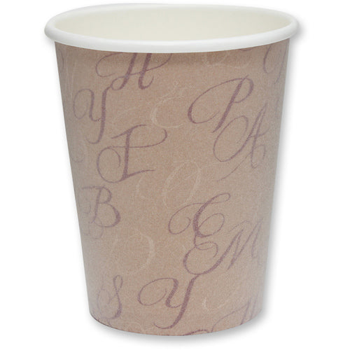 HEIKO 발포 단열 컵 8온스 구경 80mm 타이포 아트 50개들이 004537103 1봉