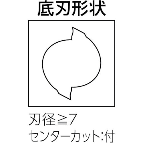 京セラ 超硬スクエアエンドミル 2枚刃ソリッドエンドミル ピンカド 2FESS 刃径12mm 刃長18mm 全長75mm シャンク径12mm 2FESS120-180-12 1 本