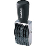 Shachihata Tart Rotating Rubber Stamp, European 6-row, No. 5, Gothic, CF-65GT, 1 pc