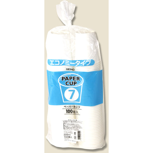 HEIKO Paper Cup E Type 7oz Diameter 73mm White 100pcs 004536026 1 Bundle
