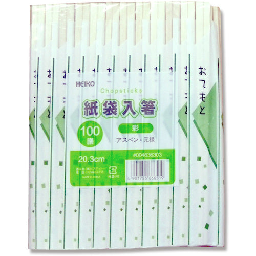 HEIKO Aspen Genroku Chopsticks in a Bag, Colorful, 100 Chopsticks, 004636303, 1 Bag