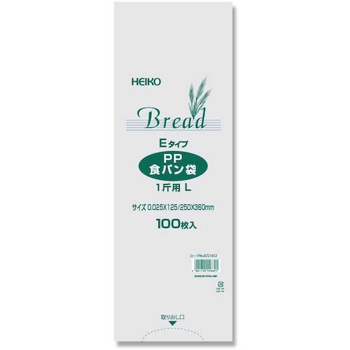 HEIKO PP 식빵 봉투 1개용 L E 타입 100장들이 006721412 1봉