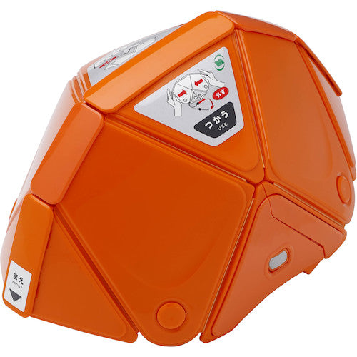 ミドリ安全 防災用折りたたみヘルメット フラットメット2 オレンジ 10個セット TSC-10N-OR-SET 1 S