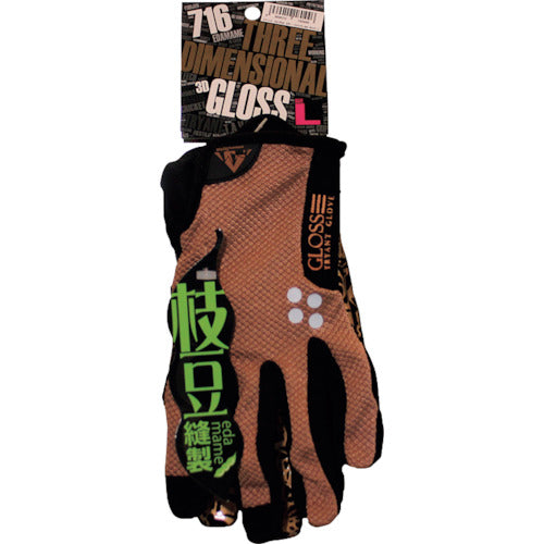 TryAnt 인공 가죽 장갑 716 3D GLOSS PU 샴페인 골드 LL 716-CG-LL 1 쌍