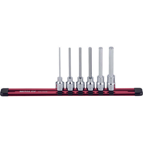 Mitoloy 3/8 Hex Socket Long Holder Set 6 Links 7 Pieces HH307ML 1 S