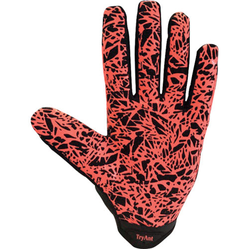 TryAnt Artificial Leather Gloves 715 SHORT GLOSS PU Peach Orange M 715-PO-M 1 Pair