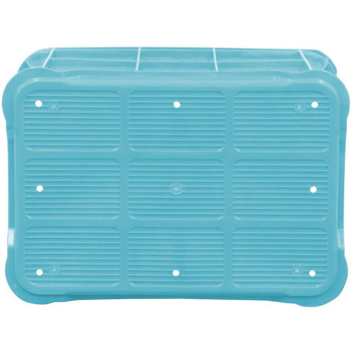 Sanko Stacking Container 104802 Suntainer B #50 (without edges, 2 handles, 2 printed sides) Light Blue SK-B50-BL 1 pc