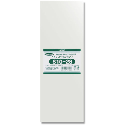 HEIKO OPP袋 クリスタルパック S 10−28 100枚入り 006733900 1 袋