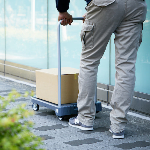 TRUSCO 樹脂台車 こまわり君 省音G車輪 600X390 アーセナルグレー ひも掛けフック付キャンペーン MP-6039N2-DG-TDBF 1 台