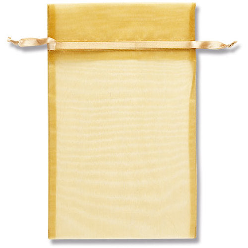 HEIKO ギフト巾着袋 オーガンジーバッグ ゴールド L 10枚入り 008705053 1 束