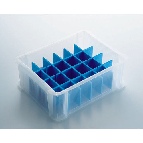 TRUSCO Skeleton Color Container Skelcon 9L Transparent Blue TSK-910B 1 pc