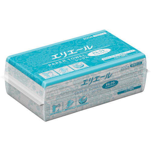 Elleair Paper Towel Select Embossed Type Single Medium Size 823389 1 CS