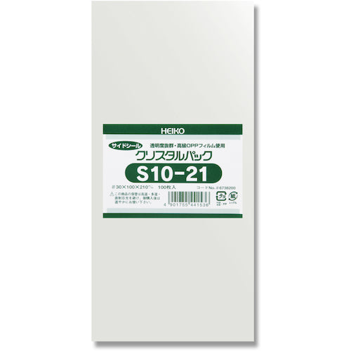 HEIKO OPP袋 クリスタルパック S 10−21 100枚入り 006738200 1 袋