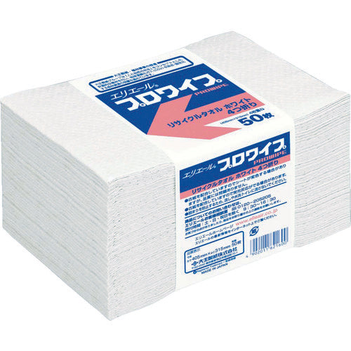 エリエール ウエス プロワイプ リサイクルタオル 帯どめ 50枚×24束 703149 1 CS