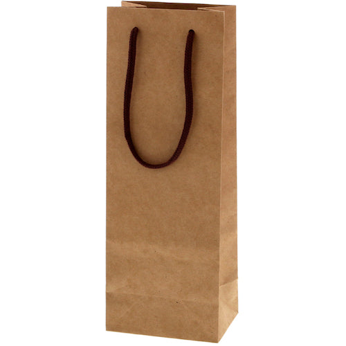 HEIKO 手提げ紙袋 カラーチャームバッグ クラフト ワインL 10枚入り 005340106 1 袋