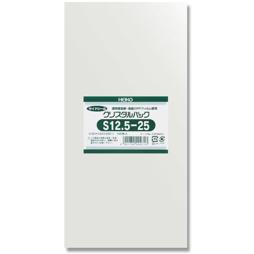 HEIKO OPP袋 クリスタルパック S 12.5−25 100枚入り 006738410 1 袋