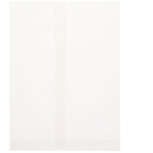 HEIKO Flat Bag Patterned Small Bag Straight Type Plain White H-8 100 pieces 006530505 1 bag