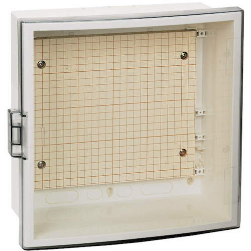 가와무라 전기 플라스틱 상자 실내형 투명 아크릴 도어 SPN2525-12T 1대