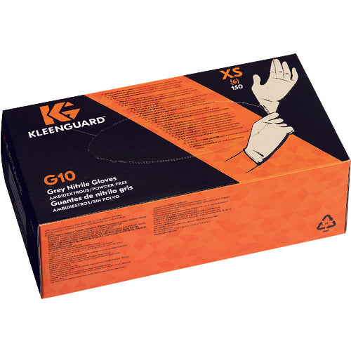 크레시아 클린 가드 G10 그레이 니트릴 로브 XS 사이즈 (150 매입) 69100 1 상자