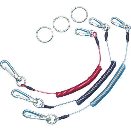 スーパー 安全ロープ(ステンレスワイヤー芯)レッド 500g用 ARS05R 1 本