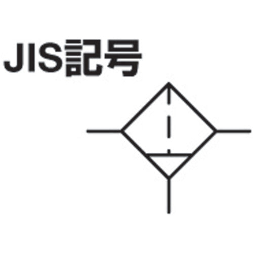 CKD エアフィルター F8000-25-W 1 個