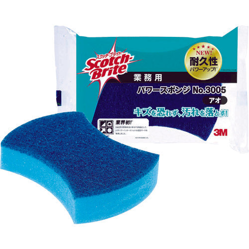 3M 스카치 브라이트 파워 스폰지 아니오. 3005 블루 3005 BLU 1개