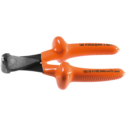 FACOM Insulated Tool Heavy Duty End Nippers 165mm 190.16AVSE 1 Piece