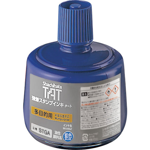 シヤチハタ 強着スタンプインキ タート多目的用 大瓶 藍 STGA-3-B 1 個