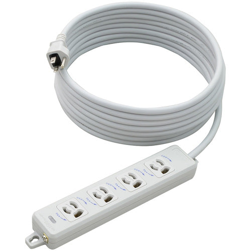 Meiko Horizontal OA Grounding Tap, 4 Ports, White Body, White Center Piece, 5M, MR7904TJ5, 1 Piece