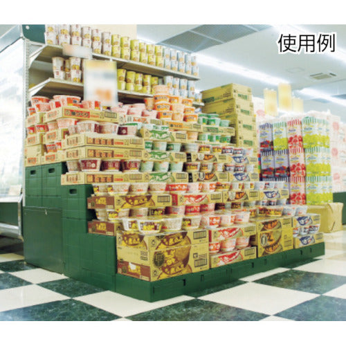 サンコー 折りたたみコンテナー 560150 ディスプレイオリコン3030 56015000GRBRO 1 個