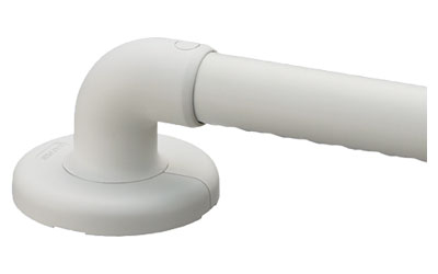 32ソフトアクアレール エンドブラケット / 040-7311 ホワイト SAQ-01W 1 個