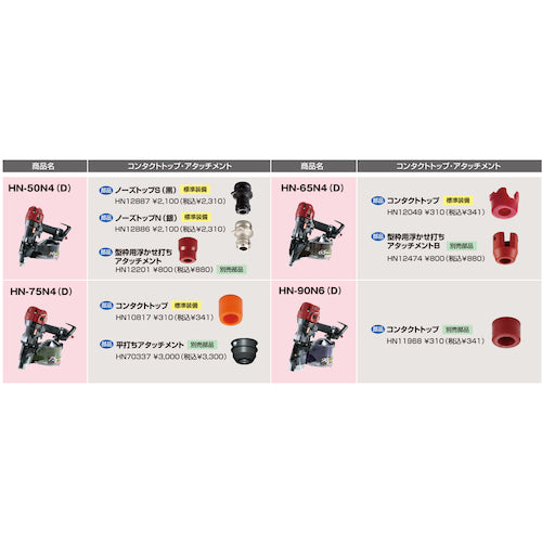 MAX Super Nailer HN-75N4(D)-R HN75N4DR 1 unit