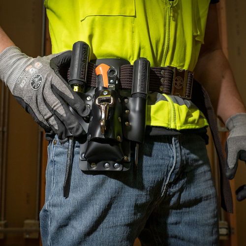 KLEIN 가죽 도구 파우치 4 포켓 5119 1 개