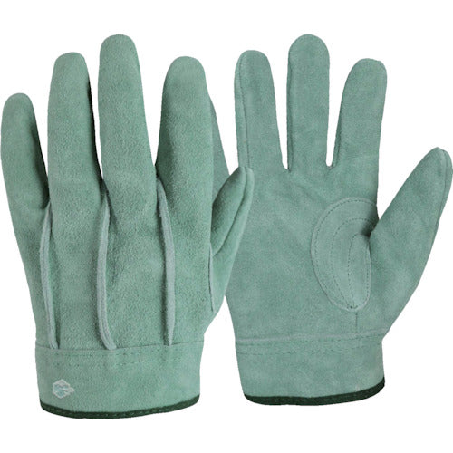 K-WORK Super Soft Leather Hand Oil Back Stitched Short Jade A-50-HS 1 Pair