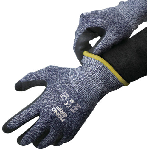 K-WORK 천연 고무 배꼽 장갑 모노 그립 네이비 M MG-02-NV-M 1 쌍