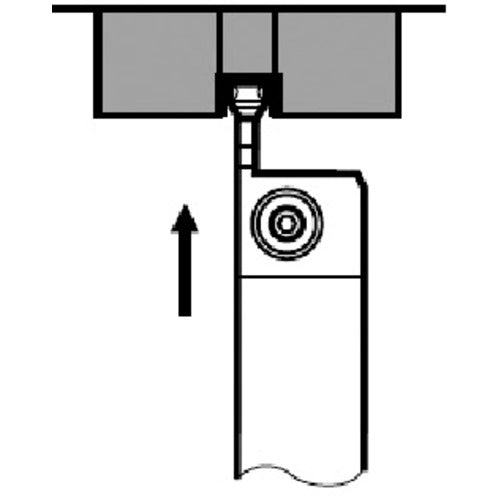 タンガロイ マイティー・シリーズ 外径溝入れ・旋削加工用バイト CGSSR/L CGSSR2525-20 1 個