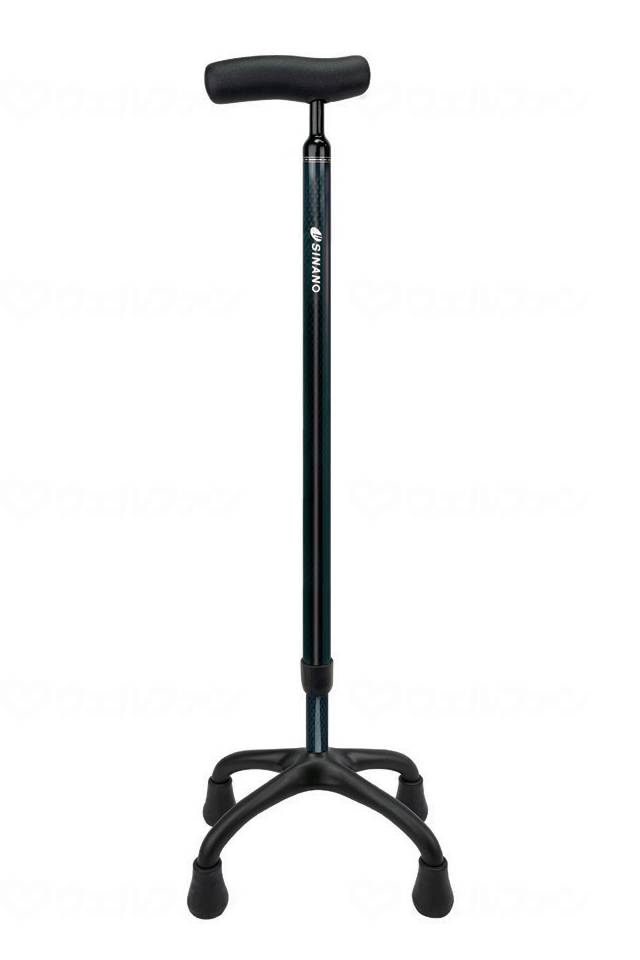 Shinano SOFT-G Carbon 4-point Cane, Dark Blue