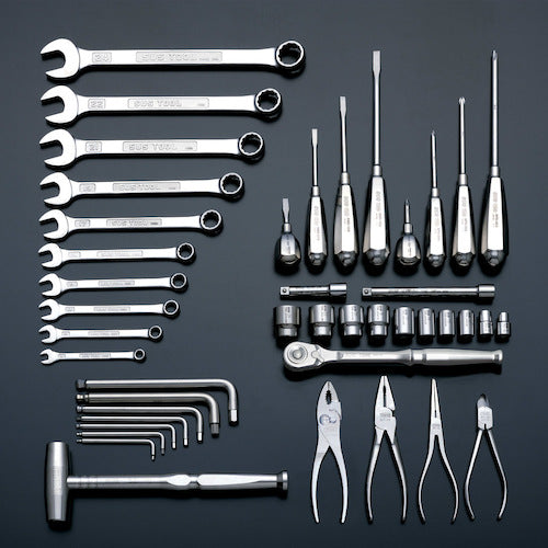 TONE 정비용 공구 세트 SUS 툴 세트 간구 433×안길이 220×높이 2450mm 44점 세트 SU352 1 S