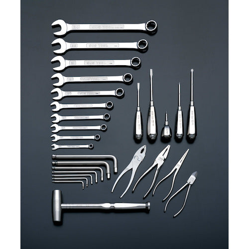 TONE 정비용 공구 세트 SUS 툴 세트 간구 433×안길이 220×높이 2450mm 28점 세트 SU152 1 S
