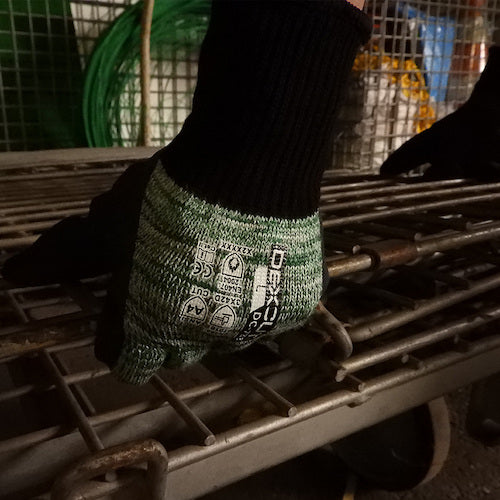 Weed Cut-Resistant Gloves DEXCUT DC-733 Natural Rubber Backless M Size DEDC733_M_1P 1 Pair