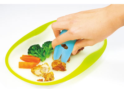 Baby Label Food Cutter that can also cut meat / Label Blue 1 case (24 pieces)