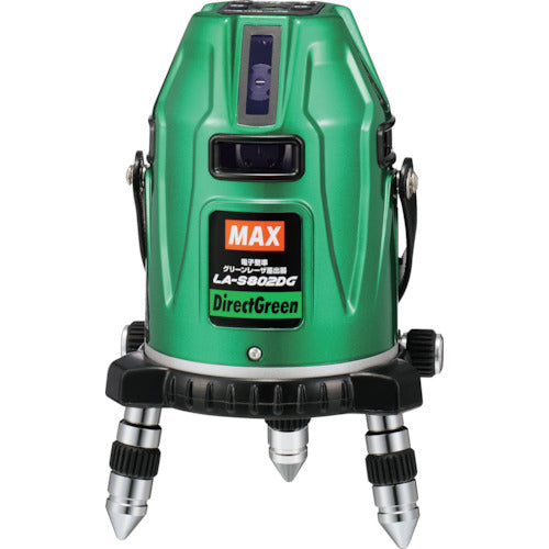 MAX Electronic Leveling Green Laser Level Full Line with Tripod LA-S802DG-T Set LAS802DG-TSET 1 unit