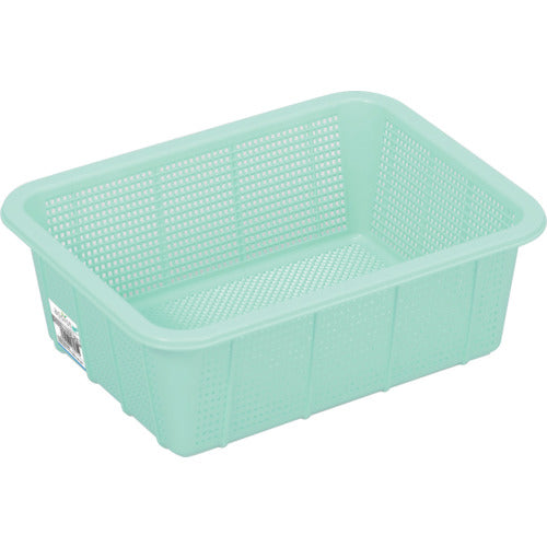 TONBO アシスト抗菌角ざる深3グリーン 03072 1 個