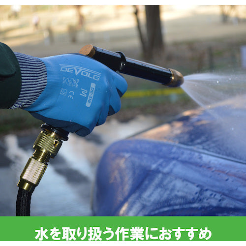 Weed 天然ゴム手袋 DEVOLG DEー318 防水 Lサイズ DEDE318_L_1P 1 双