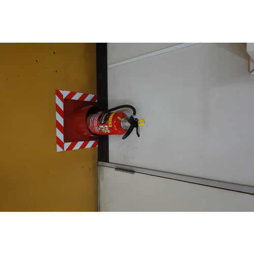 SLIONTEC 위험 표시용 반사 테이프 90mm×10m(적/백) 965100-RW-00-90X10 1권