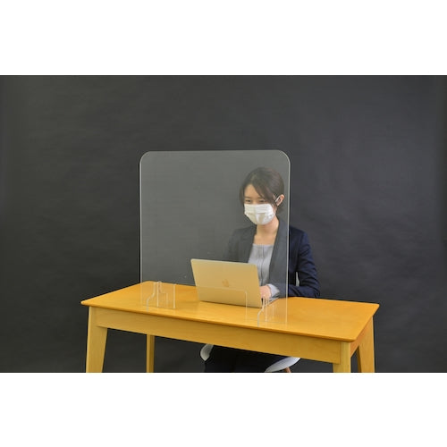 アイグッズ 【売切商品】 開口ありアクリルパーテーション(H60×W60cm) IGC00101 1 台