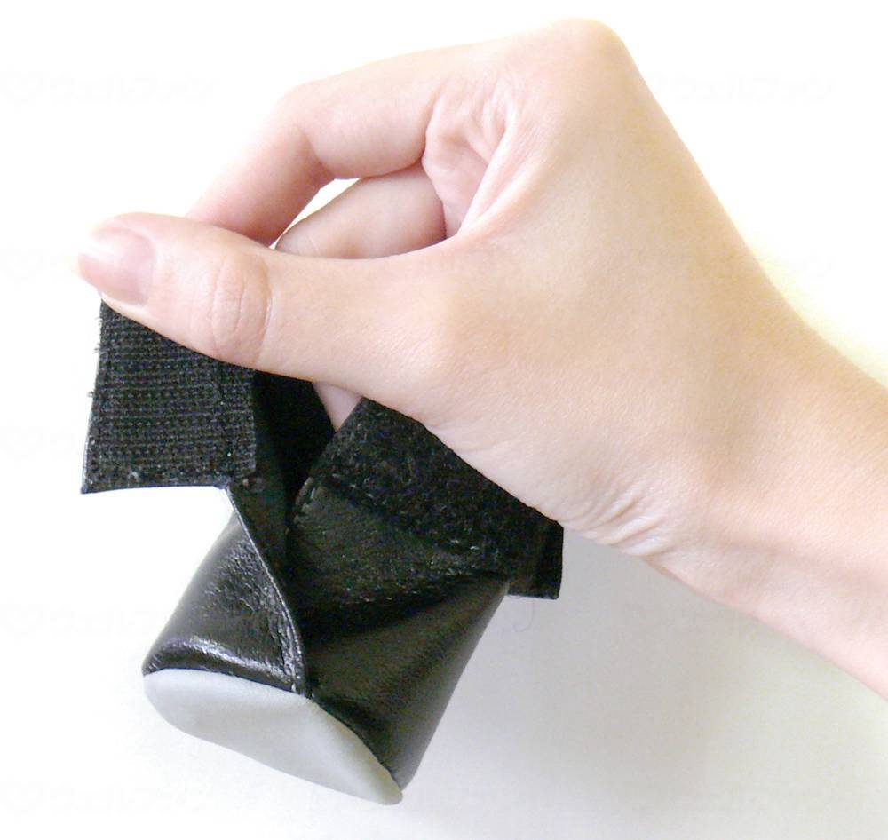 サテライトふくよく 杖先エチケットカバー ブラック S