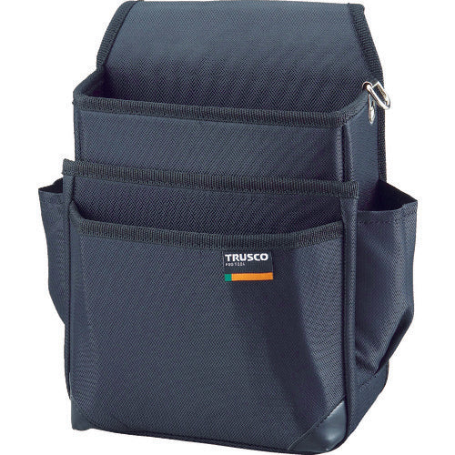 TRUSCO waist bag three tiers black TC-21BK 1 piece