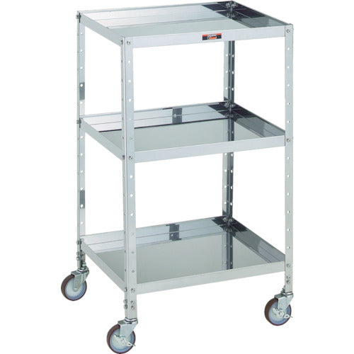 TRUSCO V형 스테인리스 왜건 482X420XH835 3단 VL-13SUS 1대