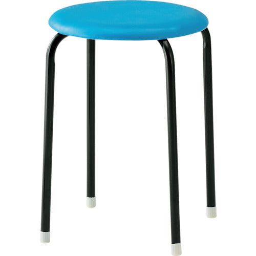 TRUSCO 丸イス 塗装脚 Φ320XH445 TC-19-B 1 脚